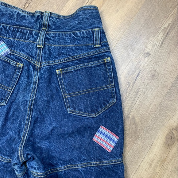 Vintage Patchwork Jeans 9/10 1980's  Cottagecore Acid Wash Made In Brazil ￼ - Picture 8 of 13